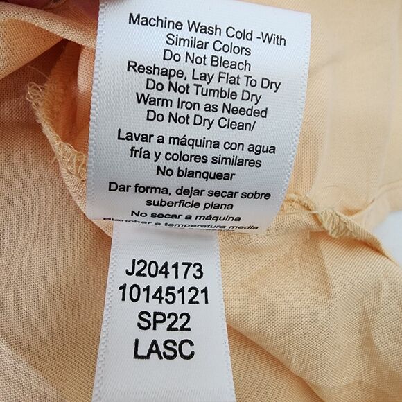 Lascana for Venus Tunic Top XL Orange Pink Long Sleeve V Neck Floral Coverup - Picture 11 of 12